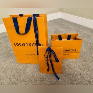 3 LOUIS VUITTON EMPTY PAPER BAGS